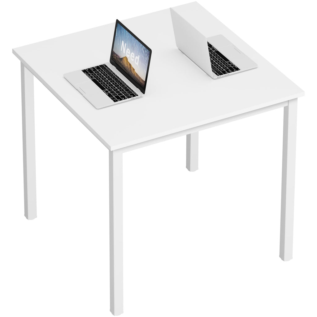 Need Dining Table Small Computer Desk for Home&Office- 31.5" Length Small Writing Desk Gaming Desk Students Laptop Use, Black Desktop & Black Frame AC3CB(80 * 60)