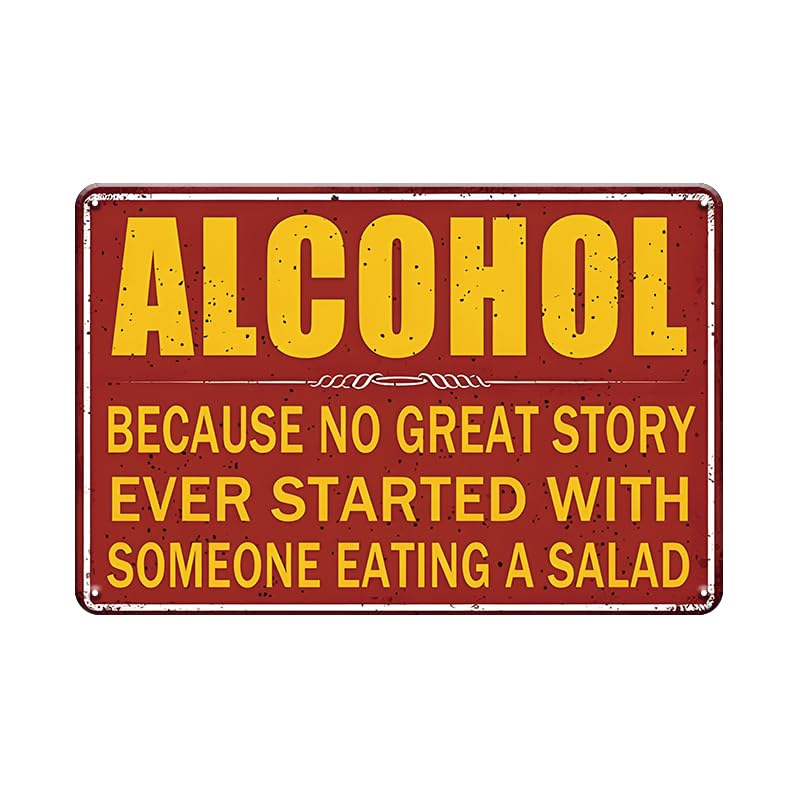 Funny Vintage Tin Signs Retro Metal Signs For Home Wall,Backyard,Cafes,Bar,Man Cave-Bar Rules 12x8 Inch-If You're Still Standing,You Need Another Drink