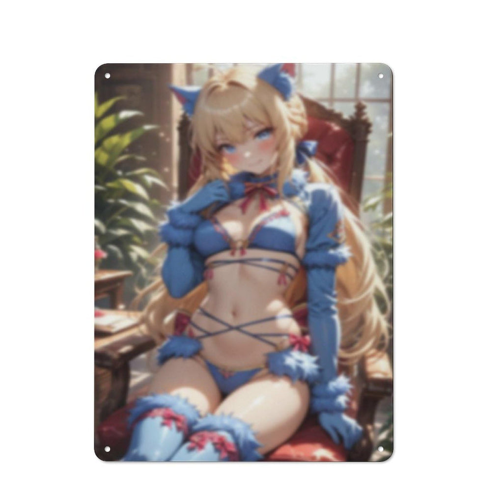 Sexy Hot Titties Boobs Lewd Hentai Anime Girl Poster Metal Tin Sign Decor - 8x12 inches Bar Pub Garage Man Cave Wall Art,AH181