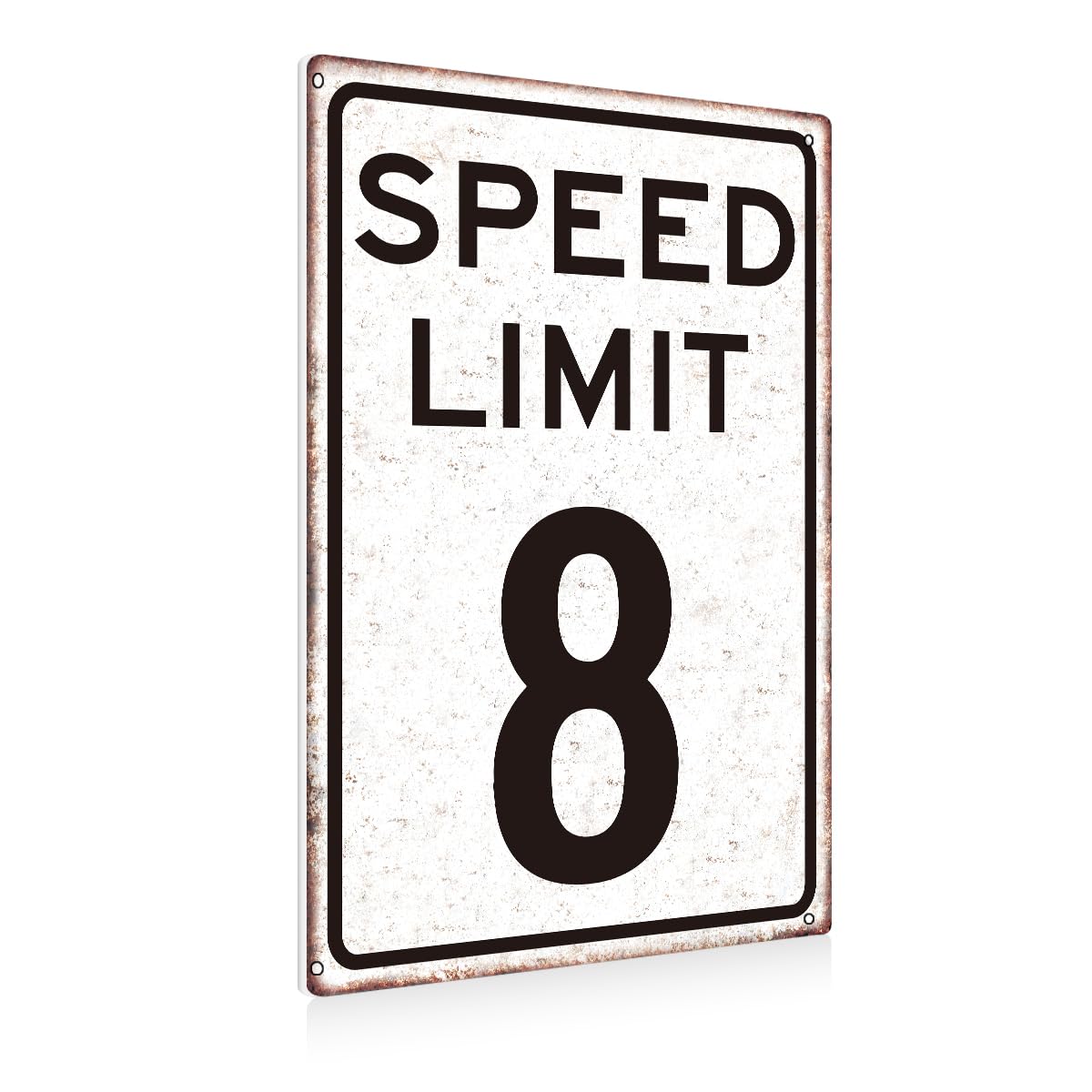 Race Car Birthday Sign，Boys Gifts Retro Tin Signs Speed Limit 5 Sign for Boys Room Man Cave Garage Cars Themed Room Bedroom Vintage Style Decor 8 x 12 Inch