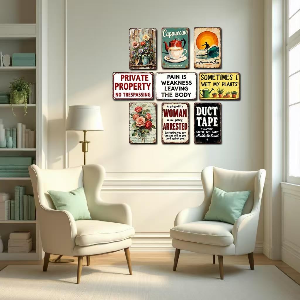 Explore the World Travel Quote Tin Sign - Tin Metal 12x8 Inch Vintage Rustic Globe Map Wall Art for Office, Study Room, Classroom, Gift for Travelers