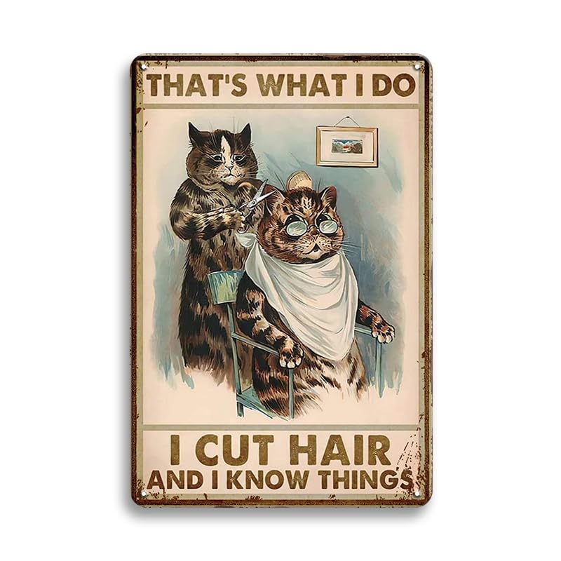 Funny Vintage Wall Decor Black Cat Metal Tin Sign,Don’t Tell Me What To Do, Black Cat Decor for Cat Lovers, Gift Cat Signs Stuff for Cat Lovers 8x12 Inches