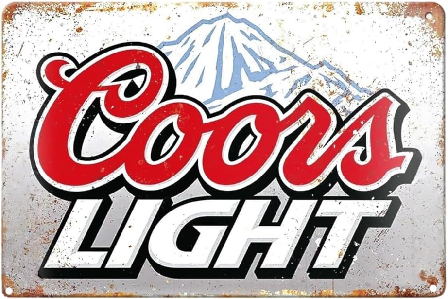 Ice Cold Cours Light Beer man cave Vintage Metal bar Signs Tin Sign 12 x 8Inch
