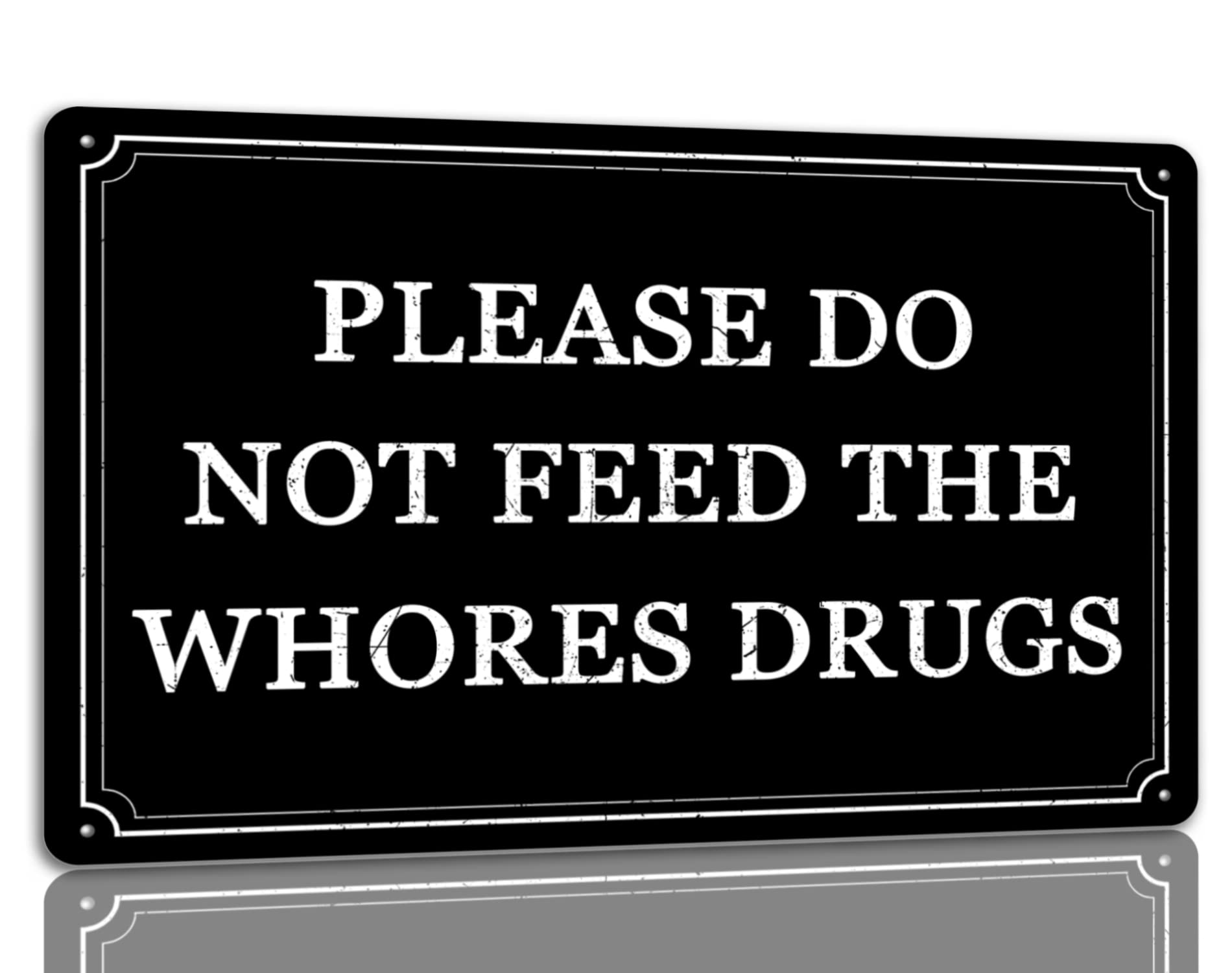 Please Do Not Throw Cigarette Butts On The Ground Tin Sign Funny Warning Metal Signs Yard Street Cafe Park Decor Signs 8x12 Inch