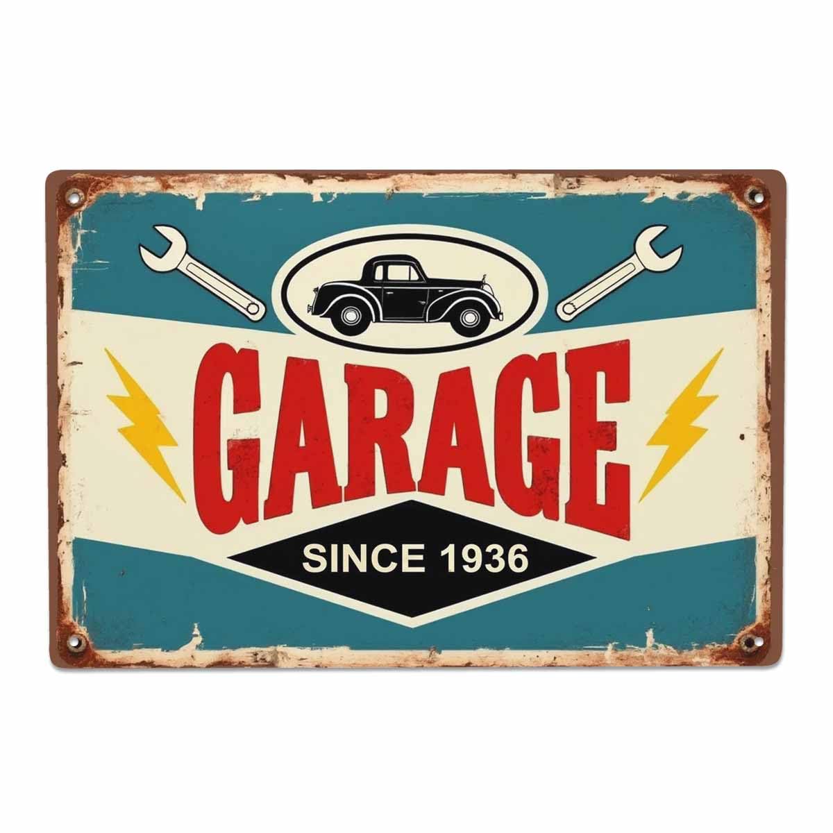 AOYEGO Steak Tin Sign,Beef Meat Delicious Fire Hot Fork Block Protein Food Restaurant Vintage Metal Tin Signs for Cafes Bars Pubs Shop Wall Decorative Funny Retro Signs for Men Women 8x12 Inch