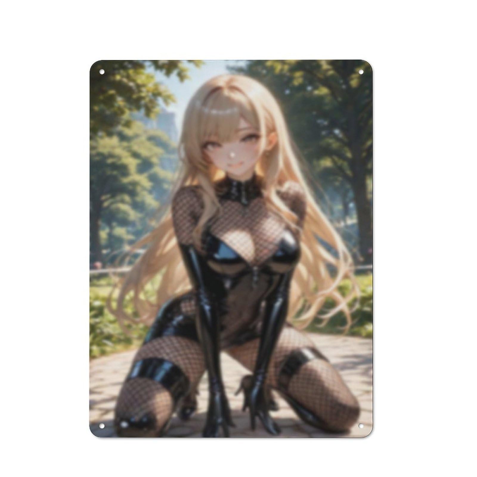 Sexy Hot Titties Boobs Lewd Hentai Anime Girl Poster Metal Tin Sign Decor - 8x12 inches Bar Pub Garage Man Cave Wall Art,AH181