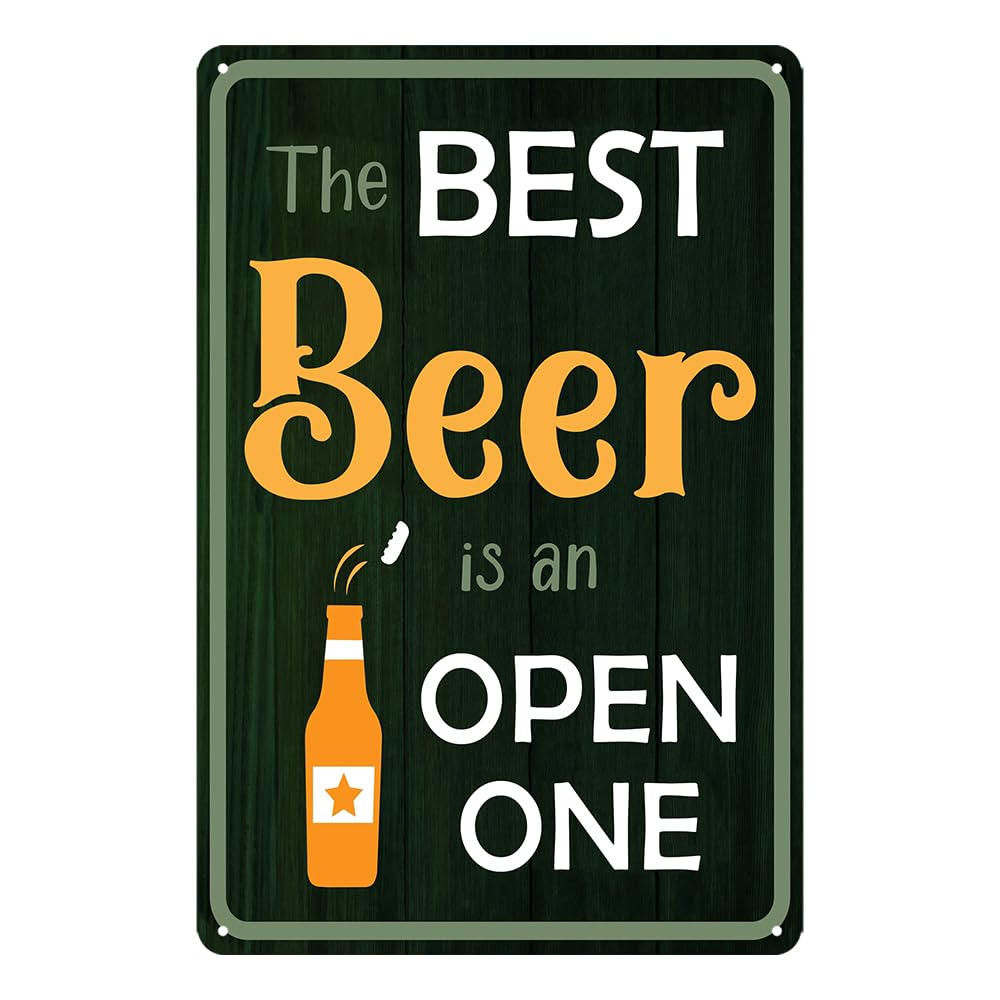 Drink Good Beer With Good Friends Sign Beer Tin Signs Bar Signs For Home Bar Wall Good Friends And Good Beer Are Always Hanging Sign Man Cave Decor 8x12 Inch