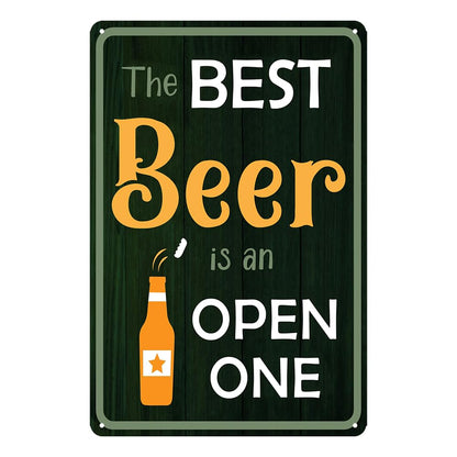 Drink Good Beer With Good Friends Sign Beer Tin Signs Bar Signs For Home Bar Wall Good Friends And Good Beer Are Always Hanging Sign Man Cave Decor 8x12 Inch