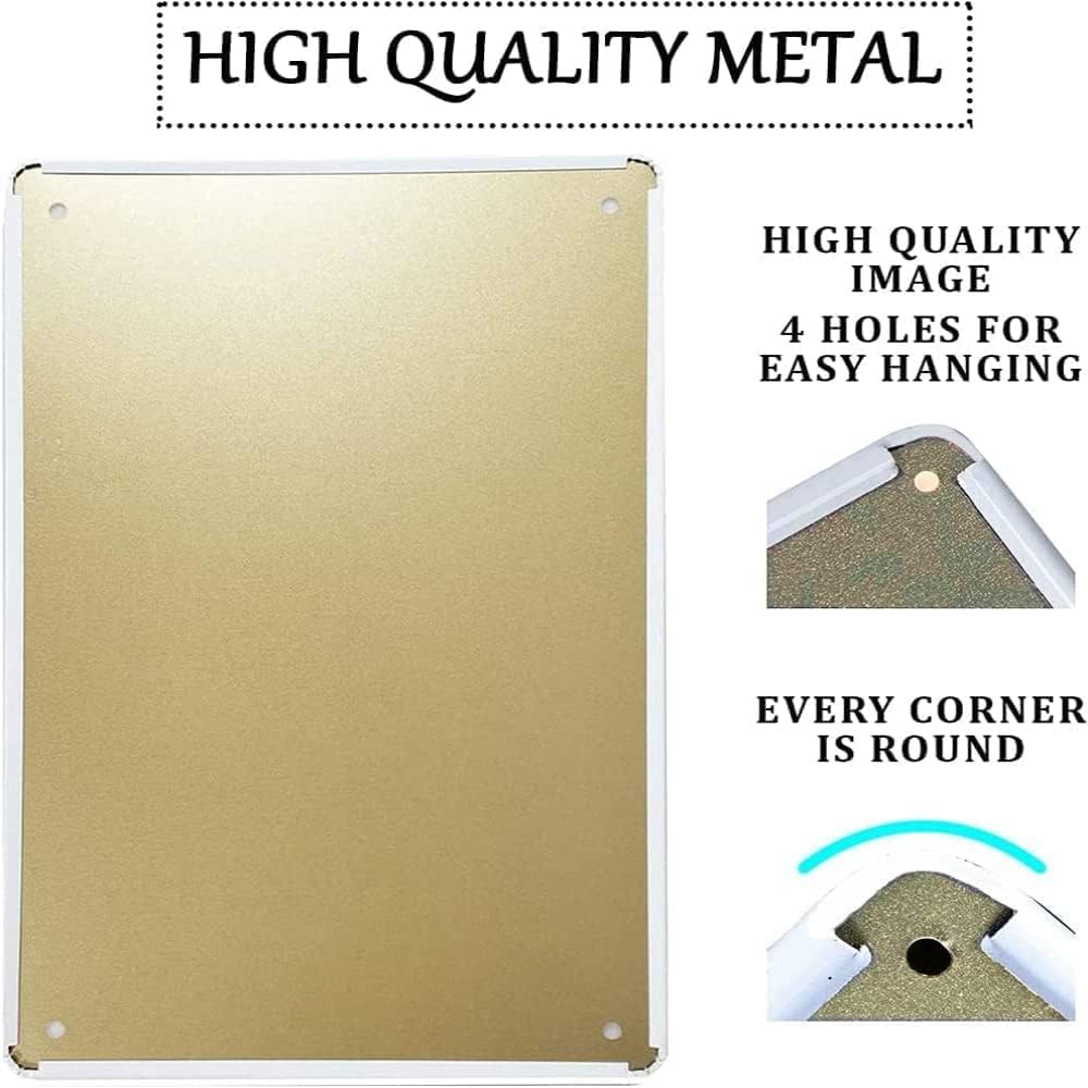Creative Metal Sign 8x12 Inches Beach Bar Tin Metal Sign Personalized Sign Great Gift for Friend Backyard Oasis Bar Outdoor Patio