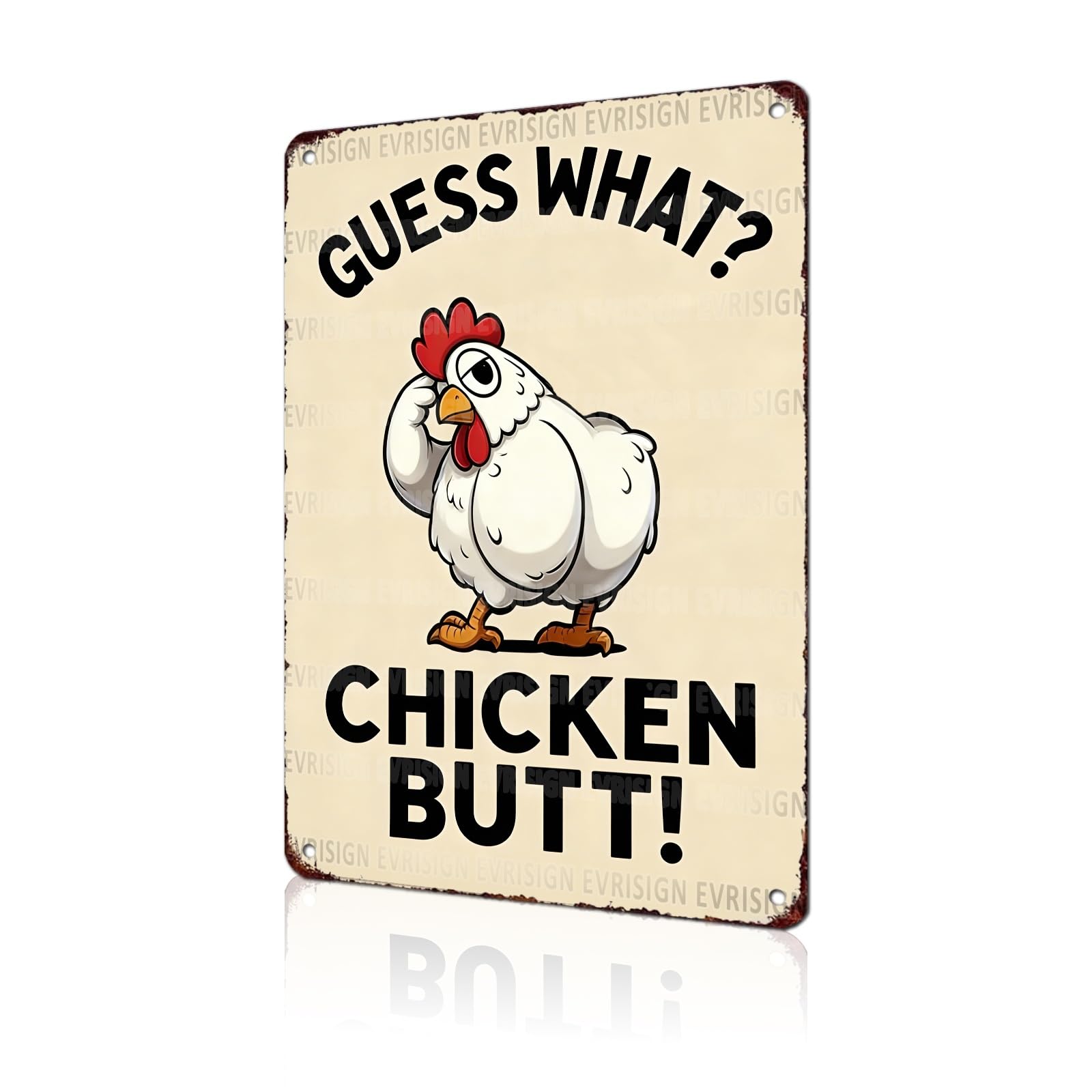 Funny Chicken Faith & Farmhouse Gifts Just A Girl Who Loves Jesus&Chickens Vintage Tin Sign for Farm Kitchen Garden or Cottage Wall 8x12Inch