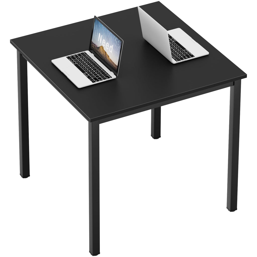 Need Dining Table Small Computer Desk for Home&Office- 31.5" Length Small Writing Desk Gaming Desk Students Laptop Use, Black Desktop & Black Frame AC3CB(80 * 60)