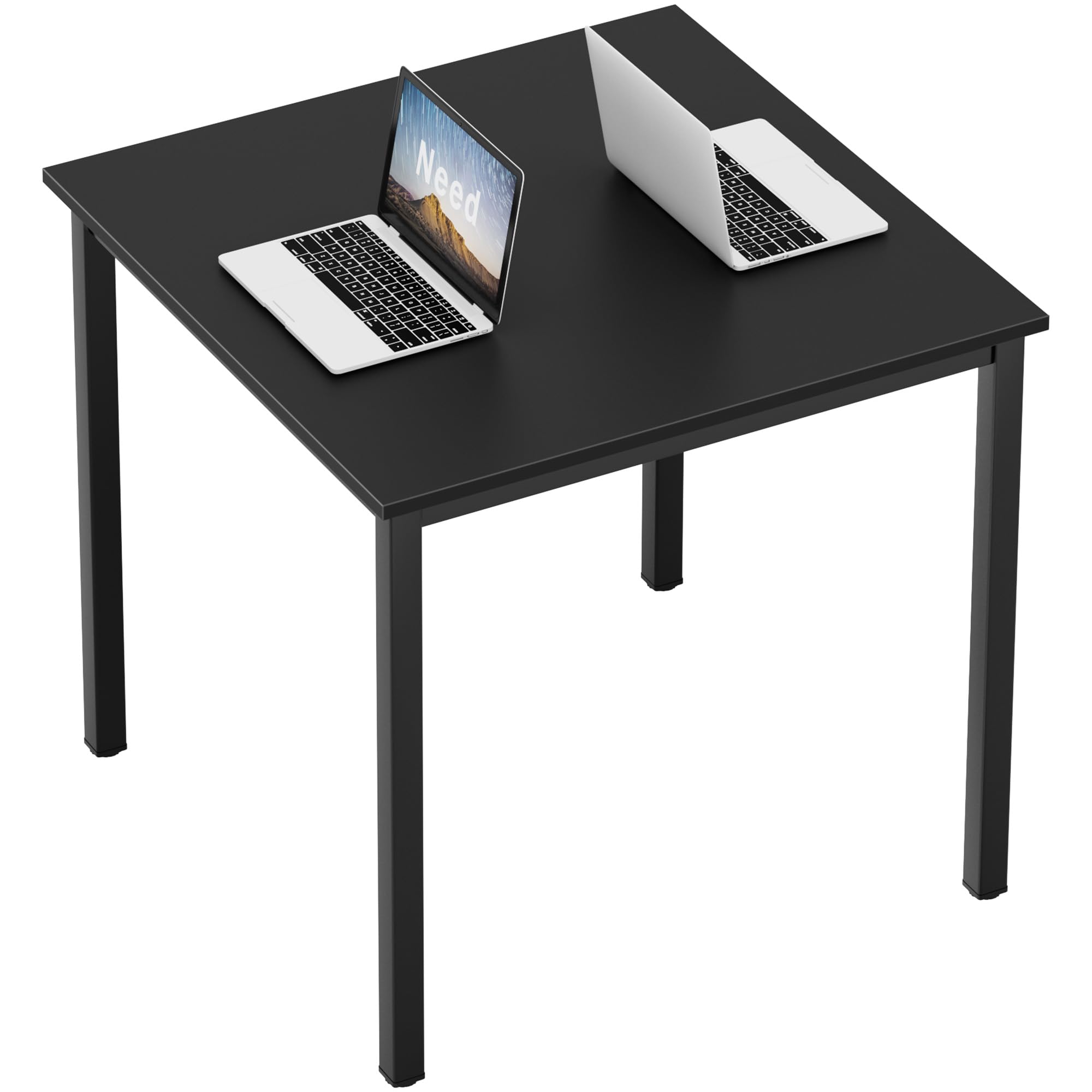 Need Dining Table Small Computer Desk for Home&Office- 31.5" Length Small Writing Desk Gaming Desk Students Laptop Use, Black Desktop & Black Frame AC3CB(80 * 60)