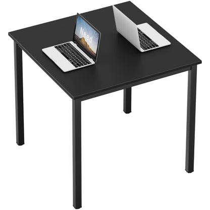Need Dining Table Small Computer Desk for Home&Office- 31.5" Length Small Writing Desk Gaming Desk Students Laptop Use, Black Desktop & Black Frame AC3CB(80 * 60)