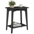VASAGLE MAEZO Collection - Small Side Table, Round End Table, Nightstand with Tapered Legs, Curved Transitions, for Small Spaces, Living Room, Bedroom, Honey Brown ULET237KB01S