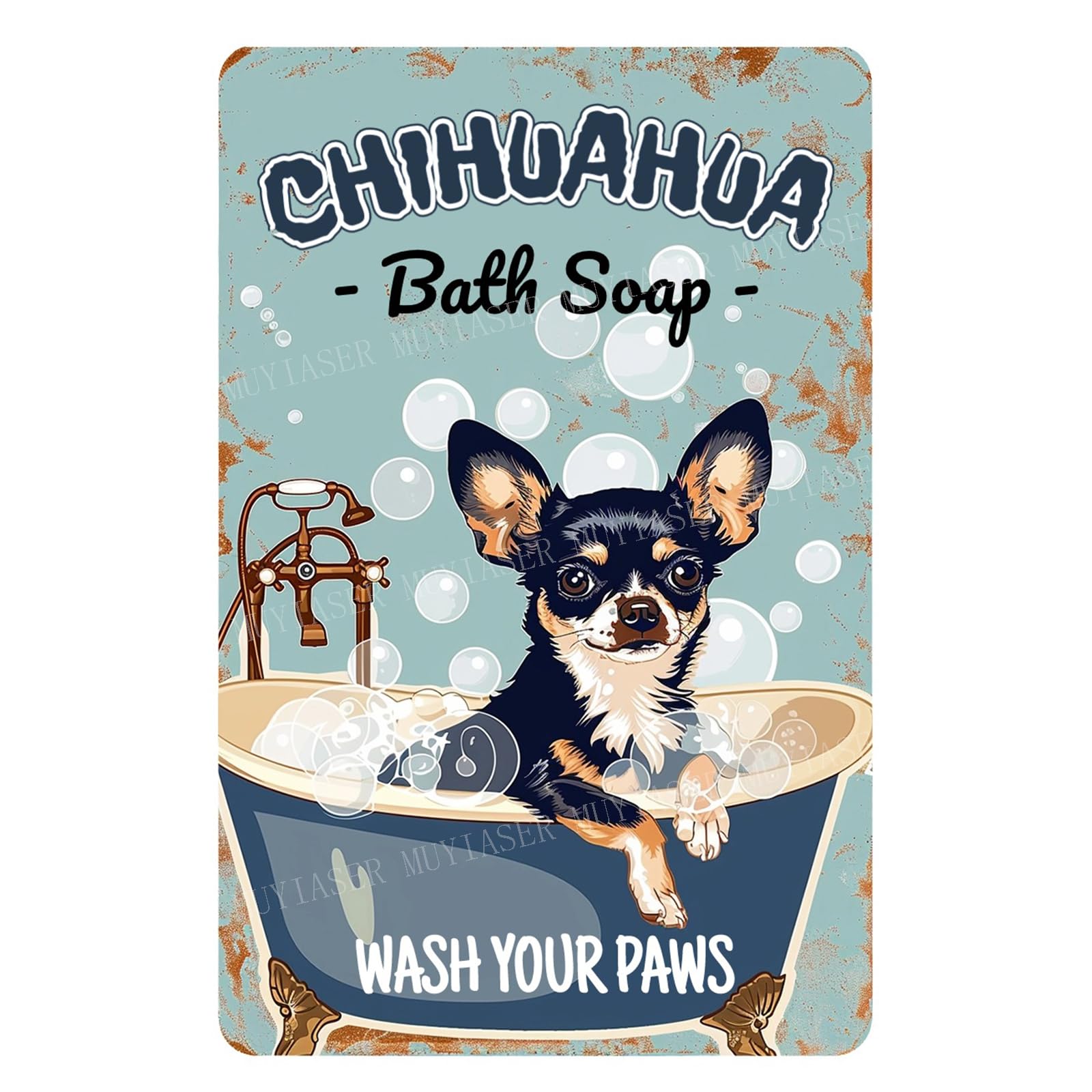 Retro Beach Aluminum Vintage Tin Sign for Kitchen Office Home Bar Cafe Decor 8x12 Inch