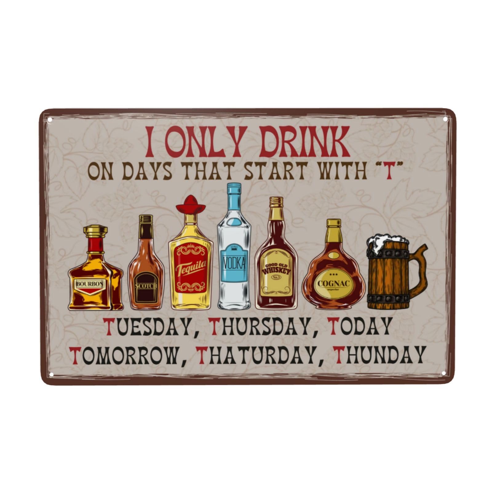 Let Me Pour You A Tall Glass Of Get Over It Vintage Metal Tin Sign Retro Rustproof Funny Art Wall Decor Gift 8x12 Inch