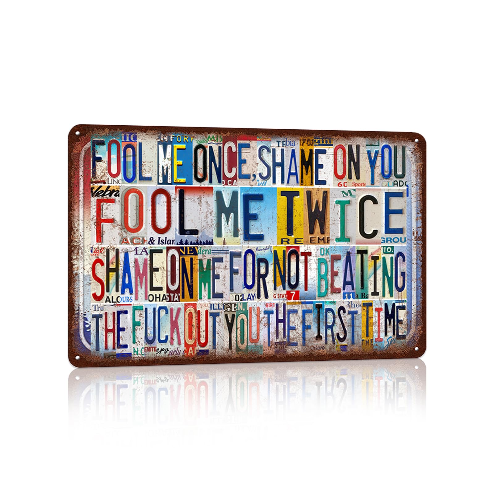 Vintage Metal Tin Signs Wall Decor for Man Cave Garage Bar Home 12 x 8 Inches - I Am Currently Unsupervised.I Know,It Freaks Me Out Too But The Possibilities Are Endless