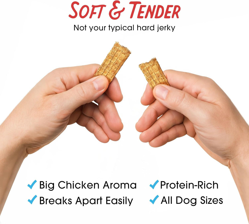 Farmland Traditions Filler Free Dogs Love Chicken Premium Jerky Treats for Dogs, 3 lb. Bag