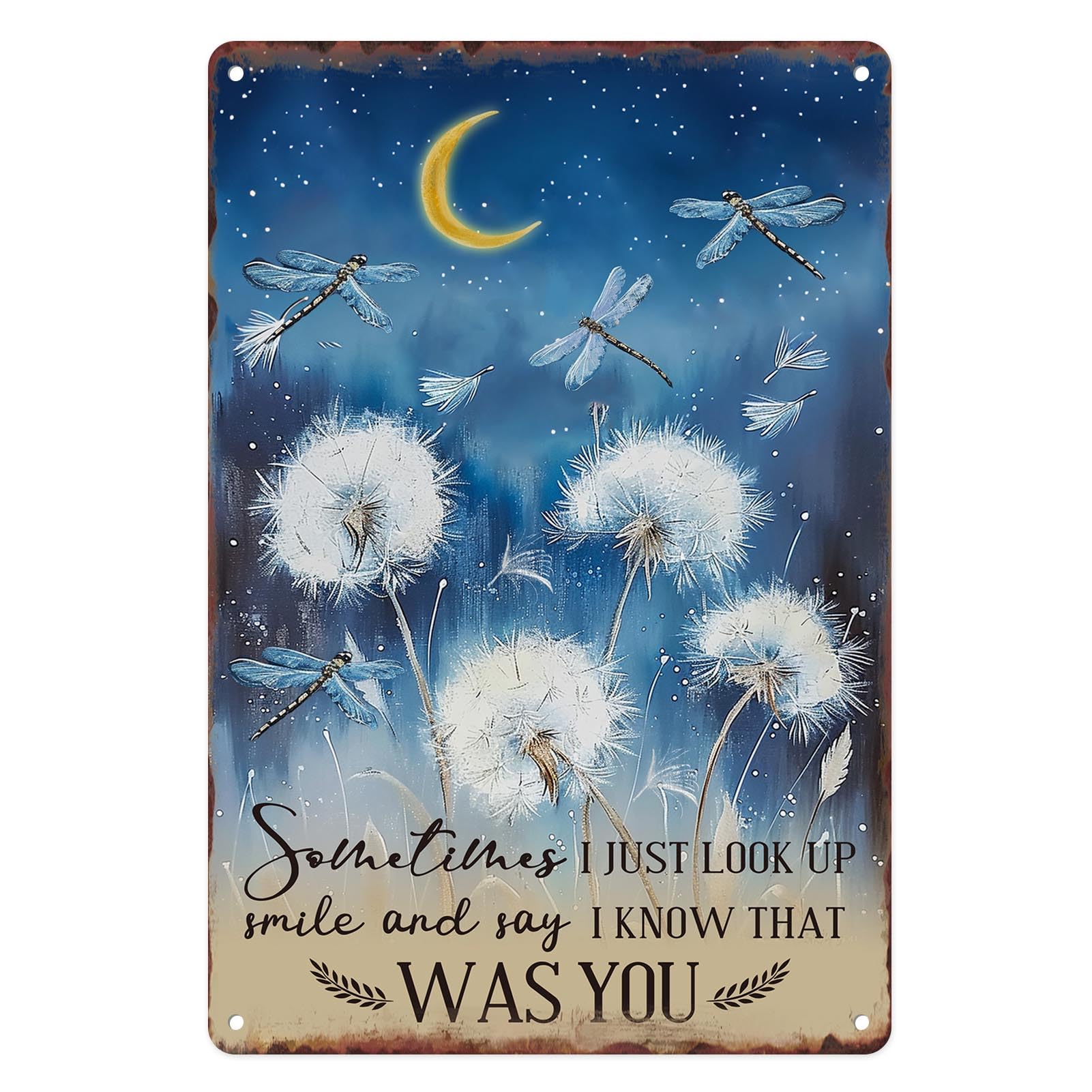 Sanwarm Metal Sign 8X12 Inch, Chickadee Bird Chickadee Retro Wildlife Vintage Tin Sign Wall Art Decor for Home, Living Room, Kitchen, Garden, Bedroom, Office, Hotel, Cafe And Pub Decoration