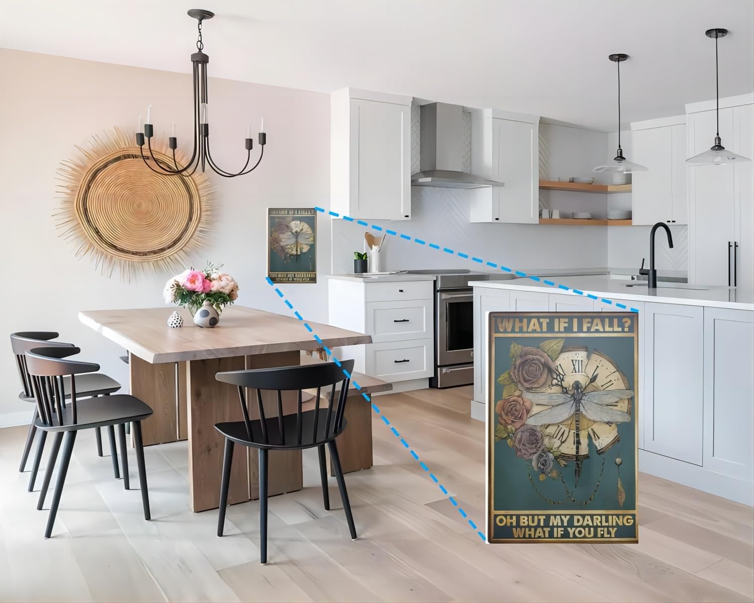 Vintage Metal Tin Sign Funny Sarcastic Party Wall Art Decor Signs Metal Posters for Room Wall Decor - What If You Fly 8 X 12 Inches