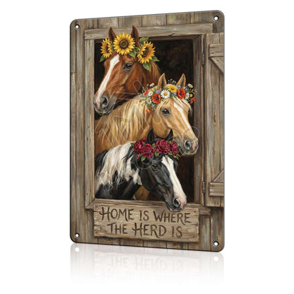 Rise and Shine Chicken Metal Tin Sign - Rustic Farmhouse Kitchen Wall Decor - Cute Rooster & Hen Art Poster for Coffee Bar or Breakfast Nook 8x12 inch
