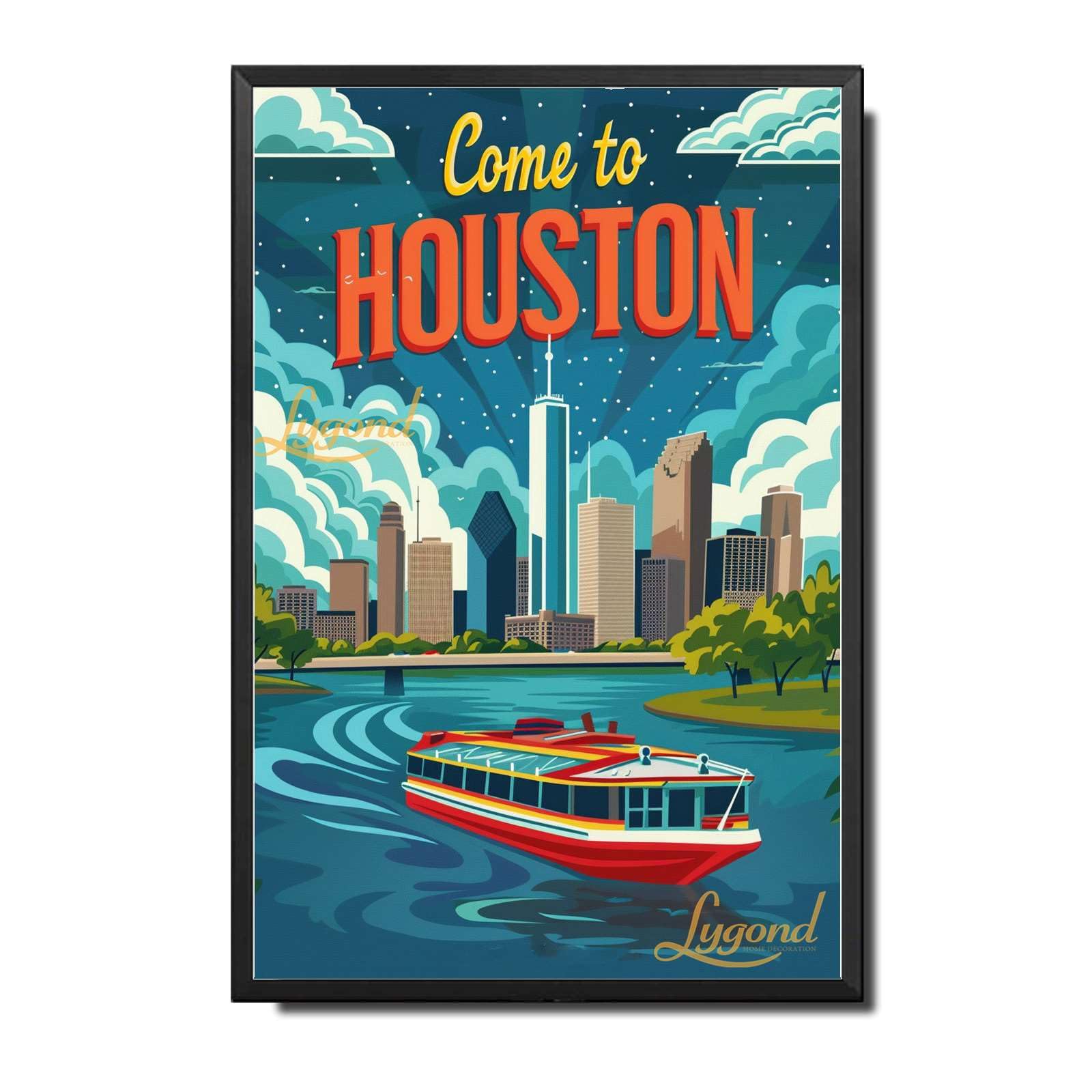 Lygond Metal Sign Tin Sign Vintage Wall Art Come to Chicago Travel Greenhouse Decor for Gift 8×12 Inches