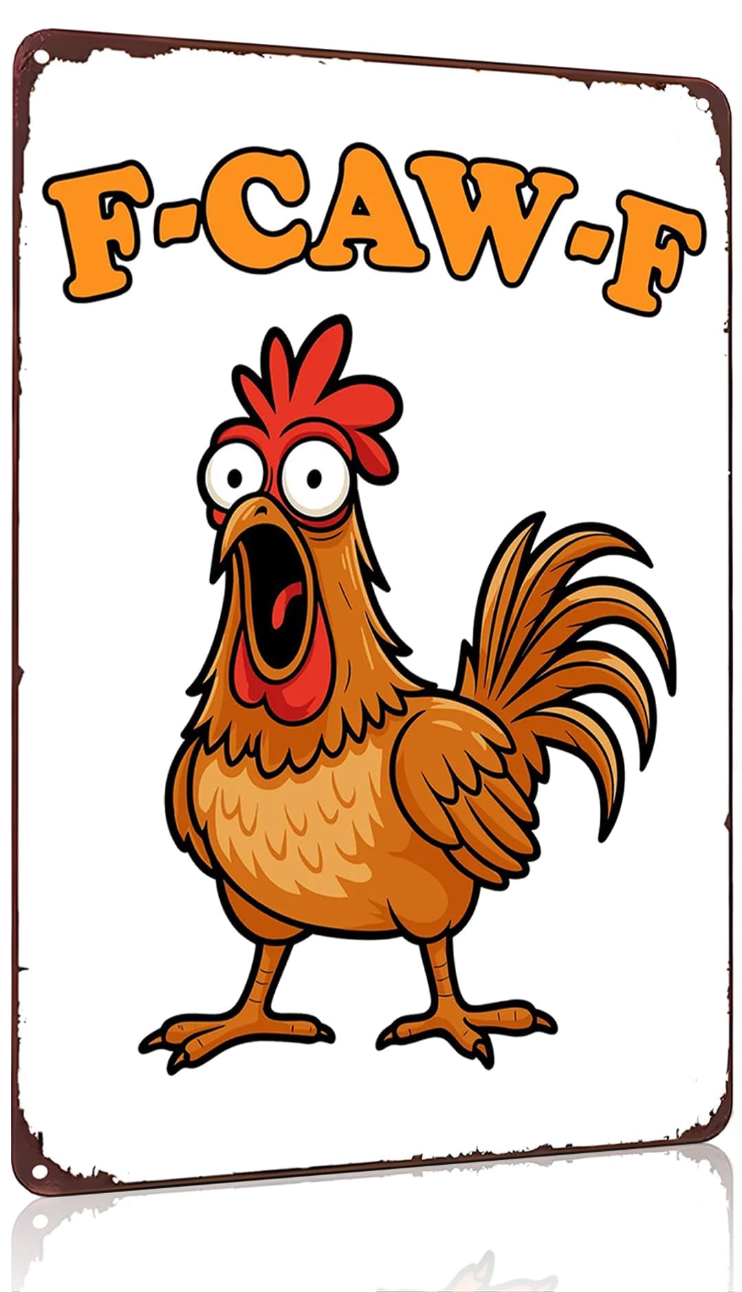 Funnysign Chicken Gifts Vintage Chicken Today's Mood Tin Sign for Chicken Coop Farm Kitchen Garden Yard Decor 8x12 inch (3914)
