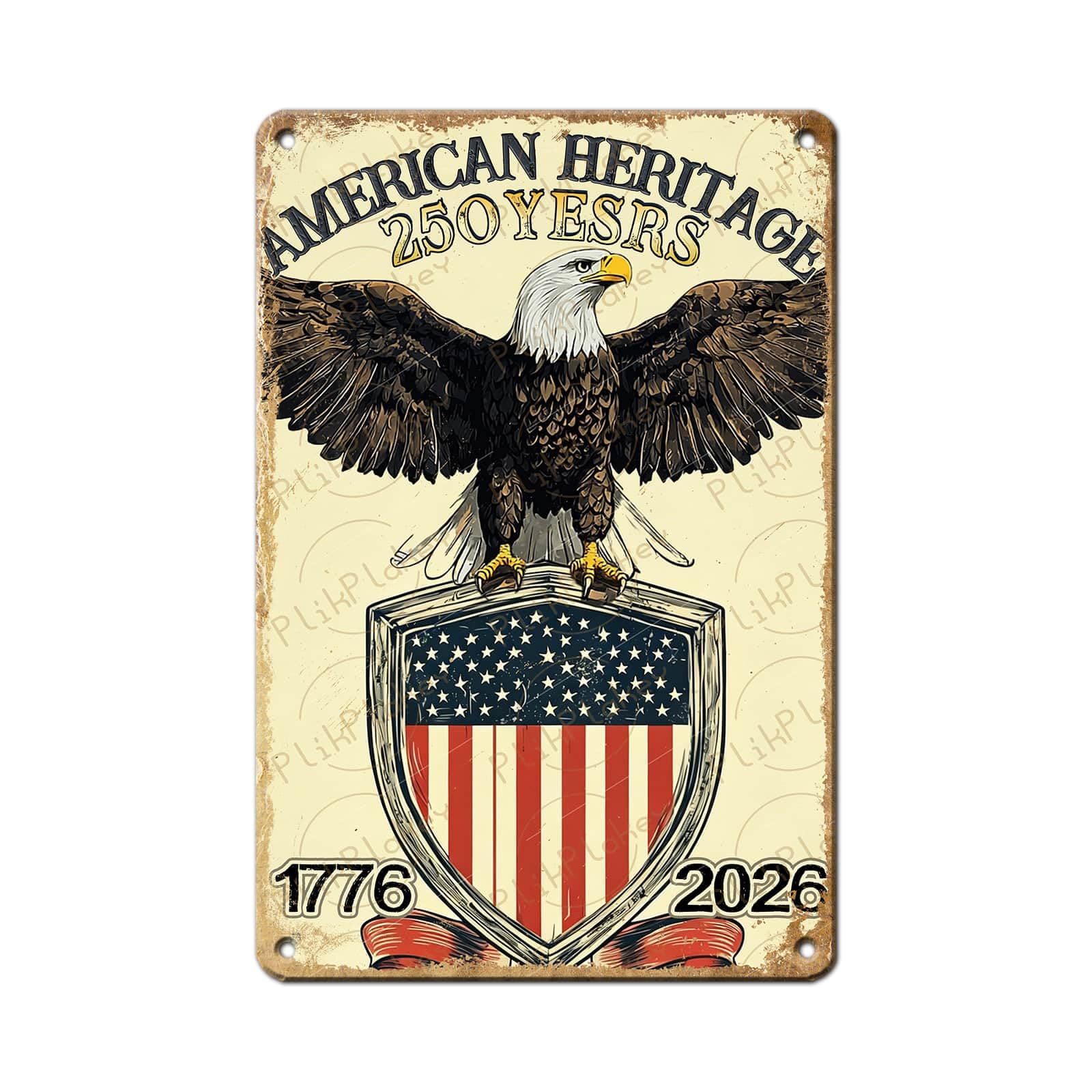 Patriotic 4th of July Tin Sign Happy Independence Day Popsicle Wall Art Vintage Retro Home Decor for Bar Living Room Bedroom Cafe Decoration 12x8 Inch