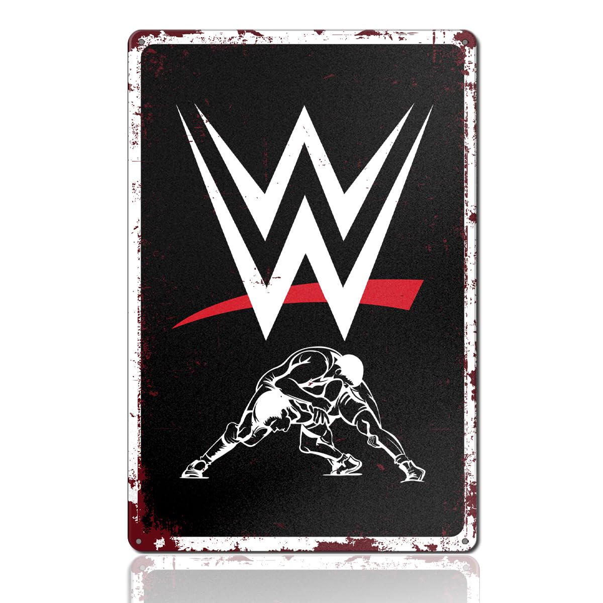 Wrestling Gifts, Vintage Wrestling Metal Tin Sign for Home Bedroom Room Man Cave Garage Wall Decor 8x12 Inch
