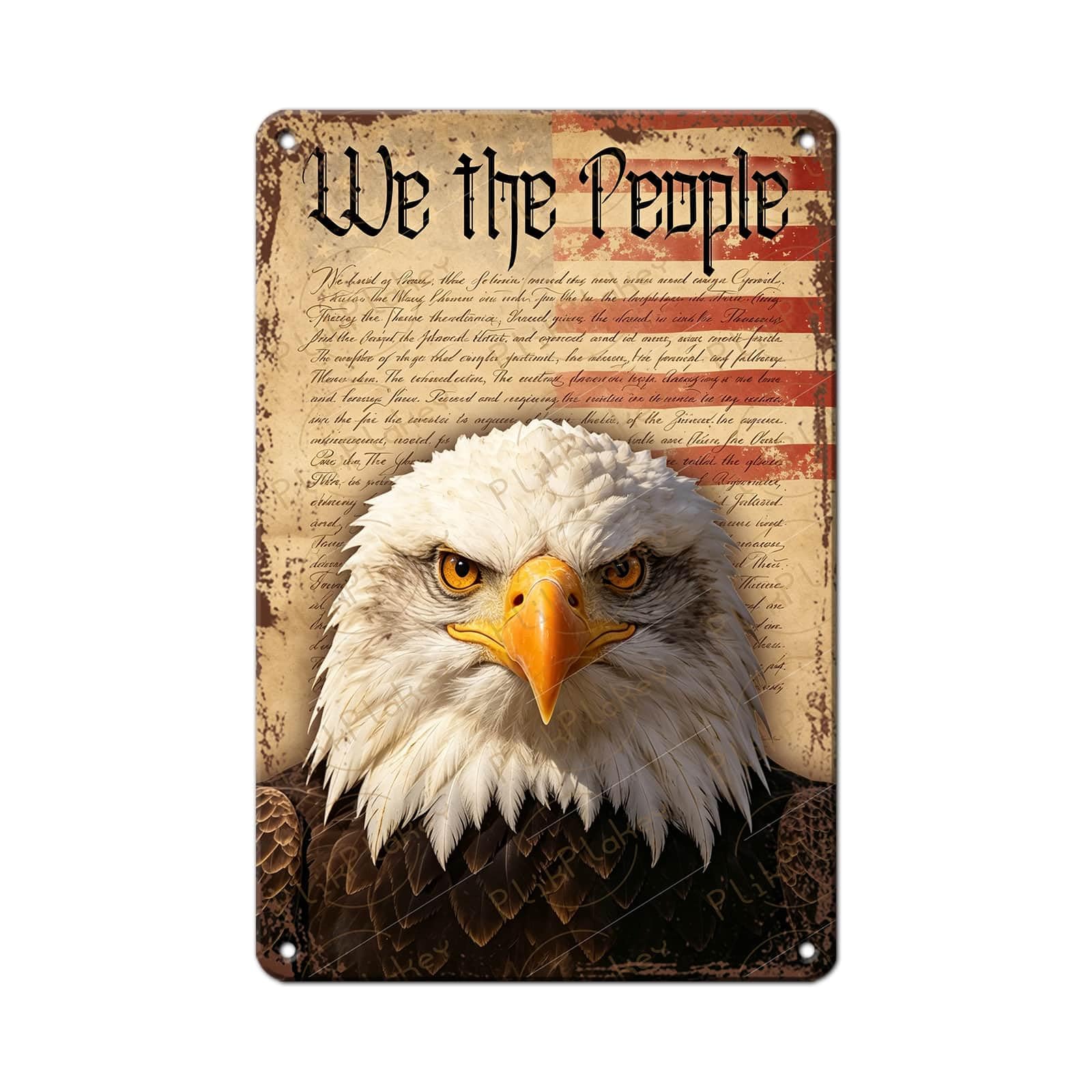 Patriotic 4th of July Tin Sign Happy Independence Day Popsicle Wall Art Vintage Retro Home Decor for Bar Living Room Bedroom Cafe Decoration 12x8 Inch
