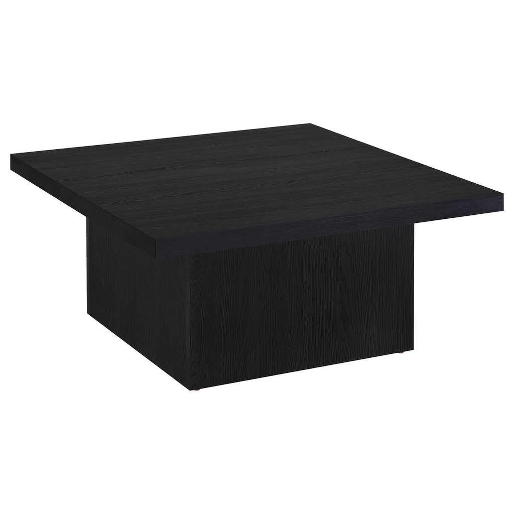 Coaster Home Furnishings Zetta Square Cocktail Living Room Coffee Table Engineered Eco-Friendly Wood Look Laminate Veneer Rustic Farmhouse Mango Brown 708068