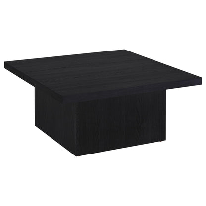 Coaster Home Furnishings Zetta Square Cocktail Living Room Coffee Table Engineered Eco-Friendly Wood Look Laminate Veneer Rustic Farmhouse Mango Brown 708068