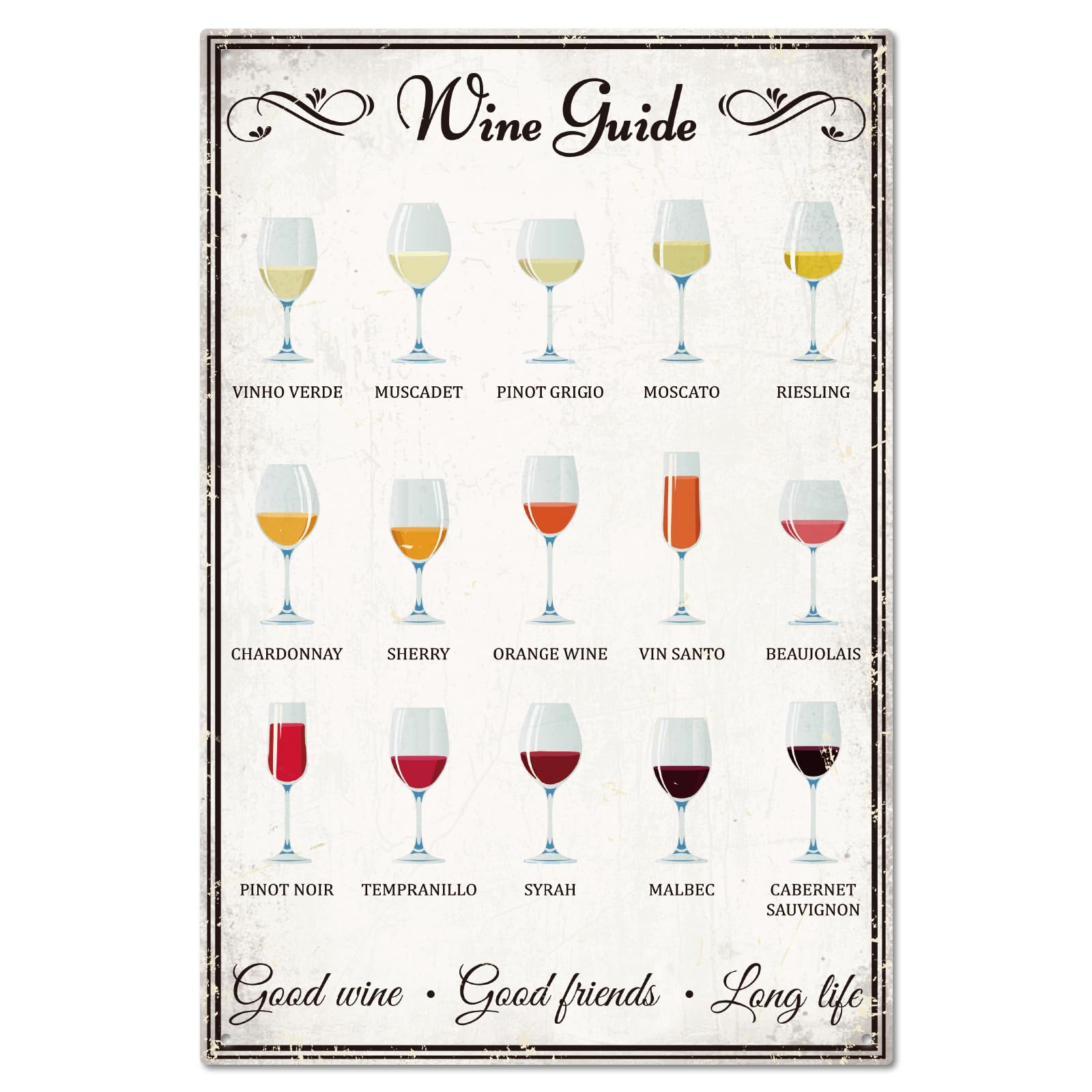 GLOBLELAND Dinner Eat Here Metal Tin Sign 8x12inch Vintage Good Food Art Plaque Poster Wall Decor for Home Kitchen Living Room Bedroom Kitchen Cafe Bar