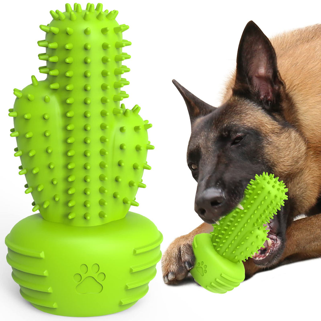 Pamlulu Dog Chew Toys Dog Toothbrush Stick Teeth Cleaning Brush Dental for Medium Large Dog, Puppy Christmas Easter Birthday Gifts, Outdoor Squeaky Toys for Aggressive Chewers Interactive Tough Toys