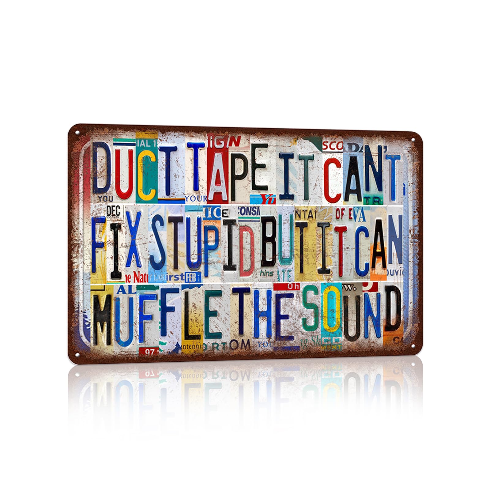 Vintage Metal Tin Signs Wall Decor for Man Cave Garage Bar Home 12 x 8 Inches - I Am Currently Unsupervised.I Know,It Freaks Me Out Too But The Possibilities Are Endless