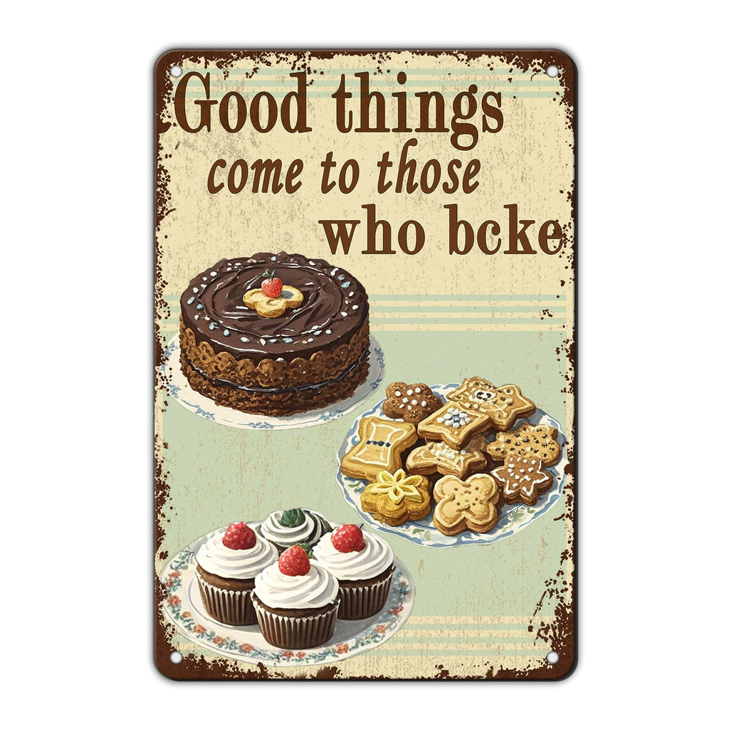 Dad's BBQ Metal Tin Sign BBQ Retro Metal Tin Sign Home Kitchen Wall Decor 12x8 Inch Funny Plaque