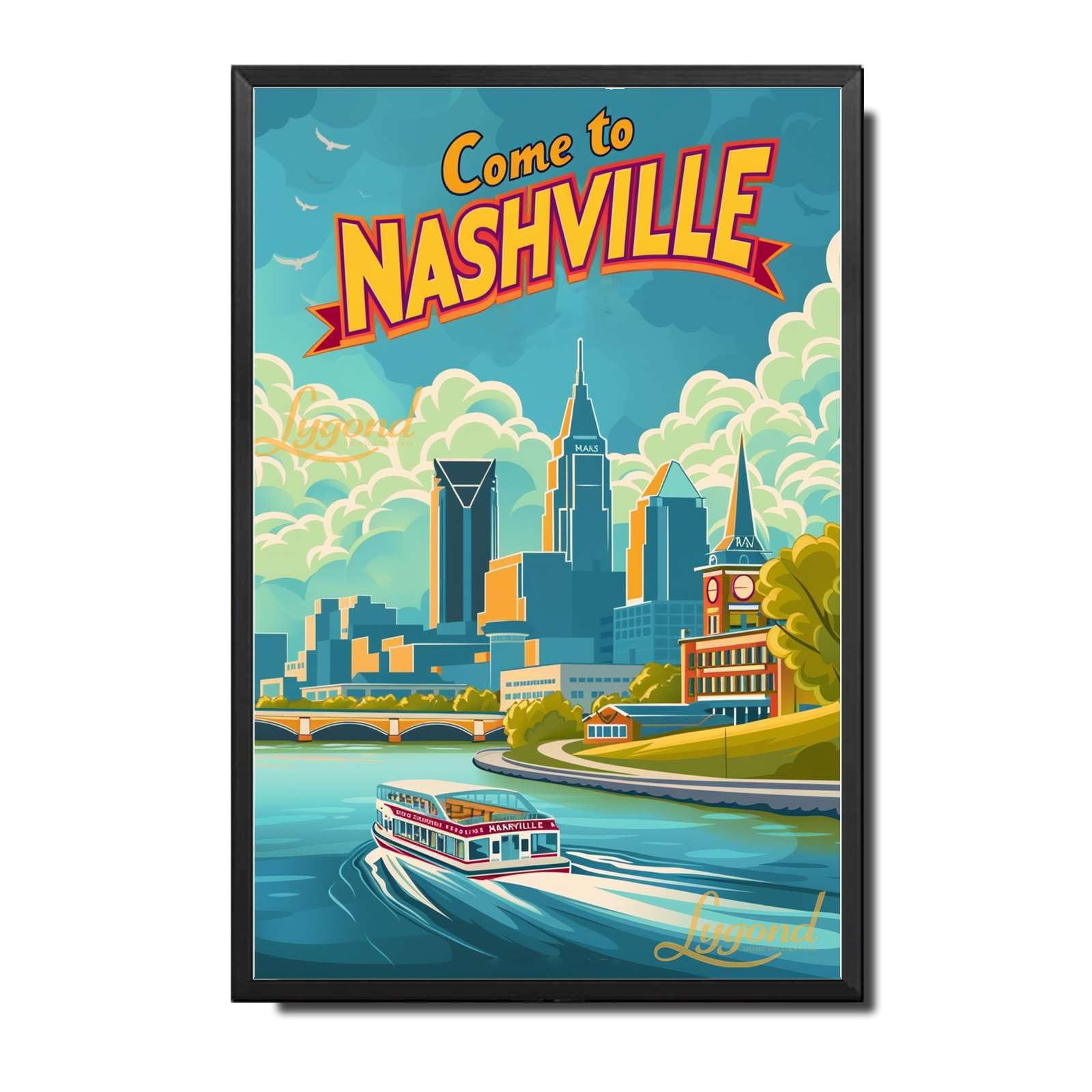 Lygond Metal Sign Tin Sign Vintage Wall Art Come to Chicago Travel Greenhouse Decor for Gift 8×12 Inches