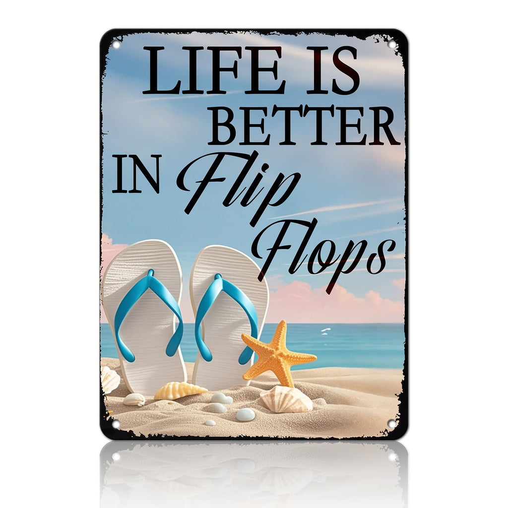 Beach Metal Sign Some Girls Are Just Born With The Beach In Their Souls Tin Sign Home Bar Pub 8x12 Inch Wall Decor
