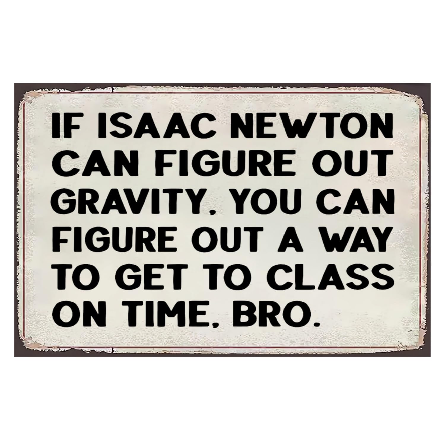 Vintage Metal Sign for Man Cave 12x8 Inch Aluminum - Retro Tin Signs for Man Cave Decor, Funny Wall Art for Garage Gifts for Him
