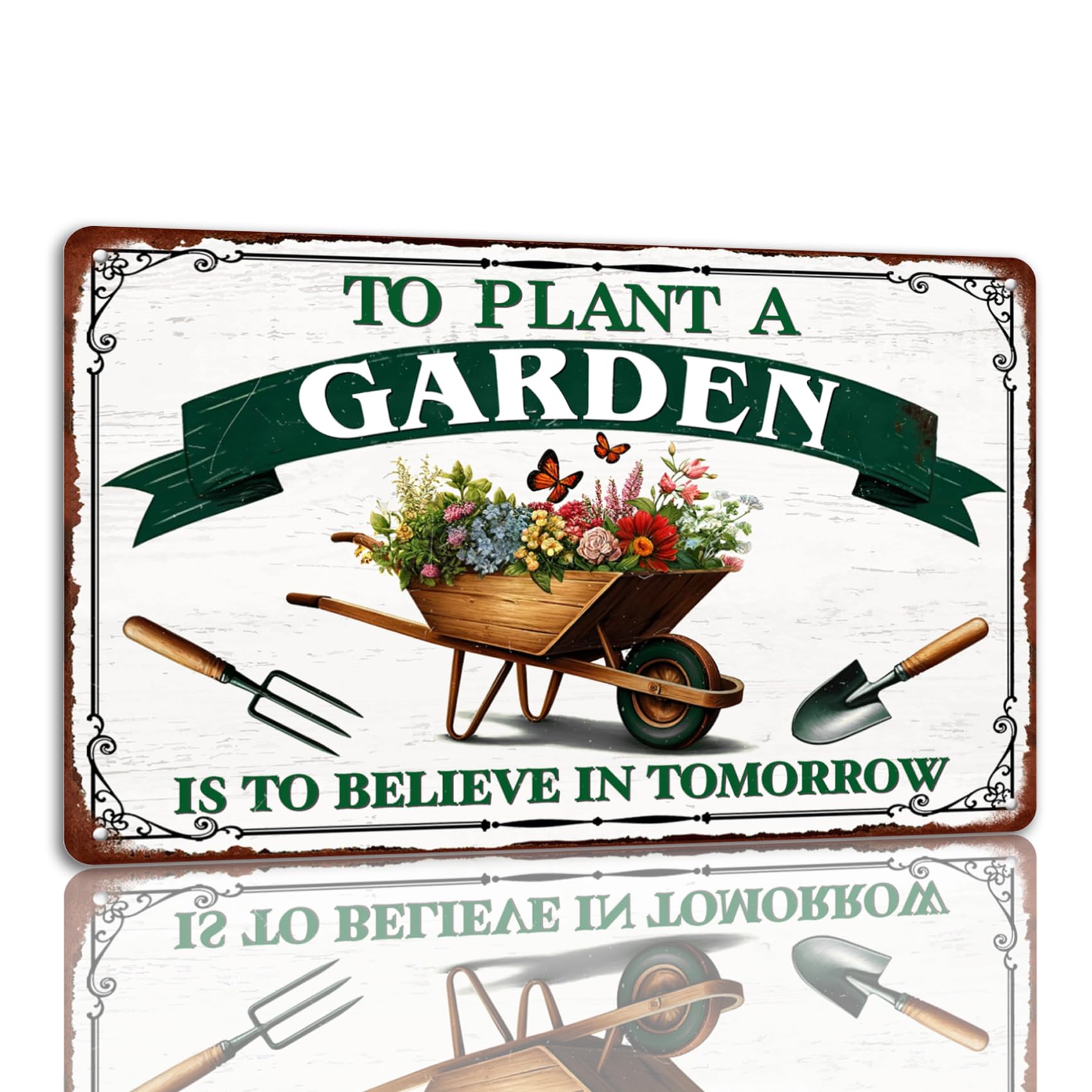 Generic Kitchen Herbs Metal Sign Farm To Table Tin Sign Vintage Wall Art Decor For Kitchen Garden Farmhouse 8x12 Inch
