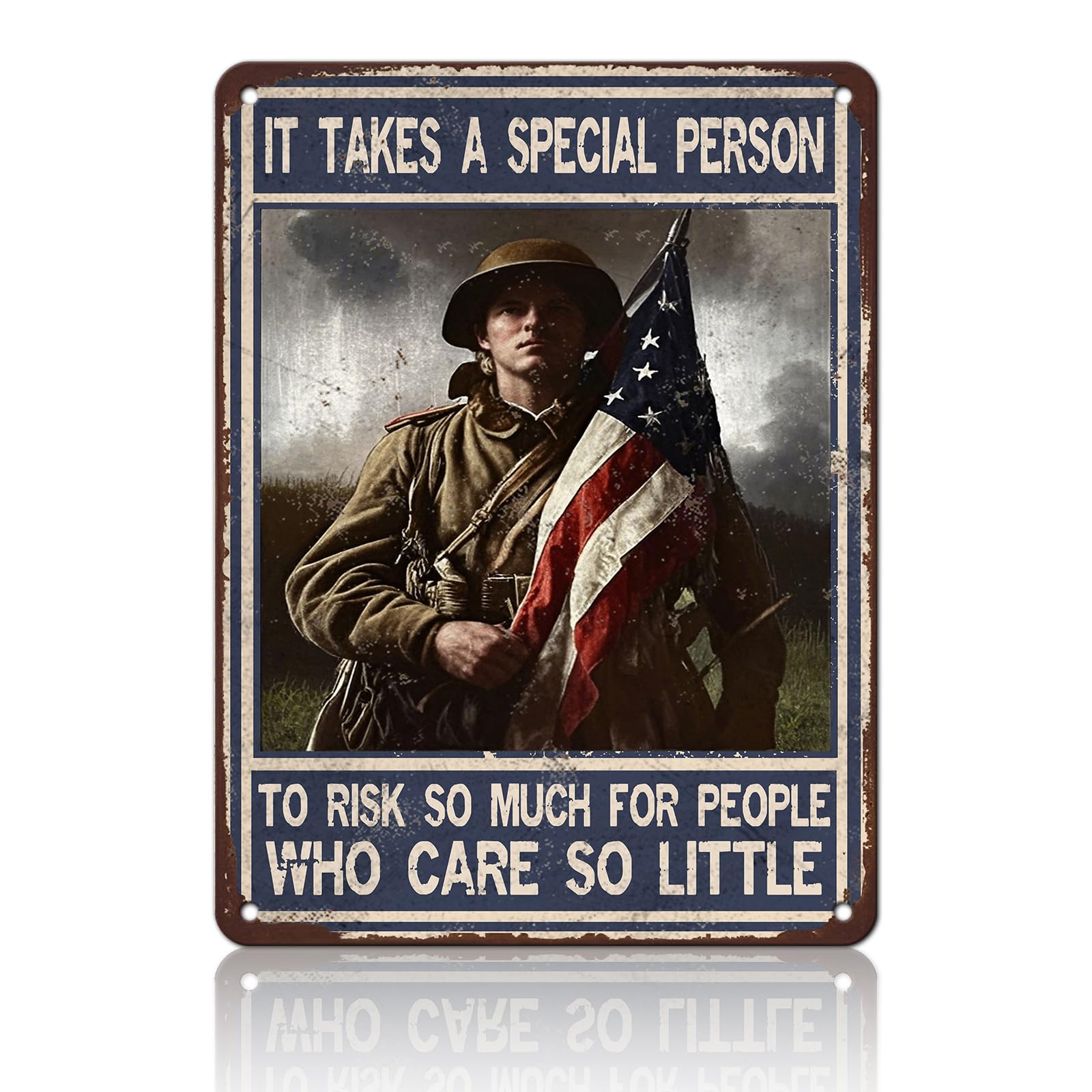 Vintage Navy Once Upon A Time There Was A Girl Who Really Wanted To Join The Navy Metal Tin Sign 12x8 Inch Home Wall Decor