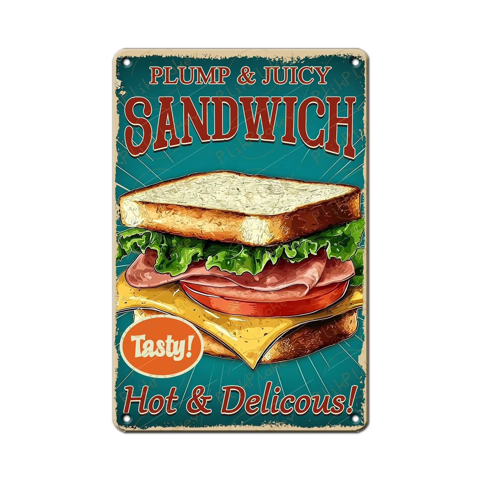 Best in Town Beef Hamburgers Retro Metal Tin Sign Vintage Wall Decor Bar Fast Food Shop Restaurant Kitchen Snack Truck Pub Coffee Home Poster 12x8 Inch