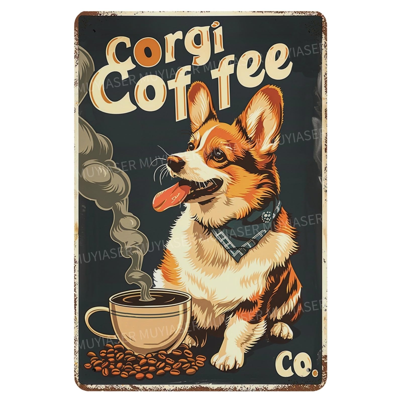 Metal Sign Easily Distracted By Cats & Garden Vintage Retro Aluminum Tin Sign for Garden, Kitchen, Office, Home, Bar, Cafe Decor 8x12 Inch