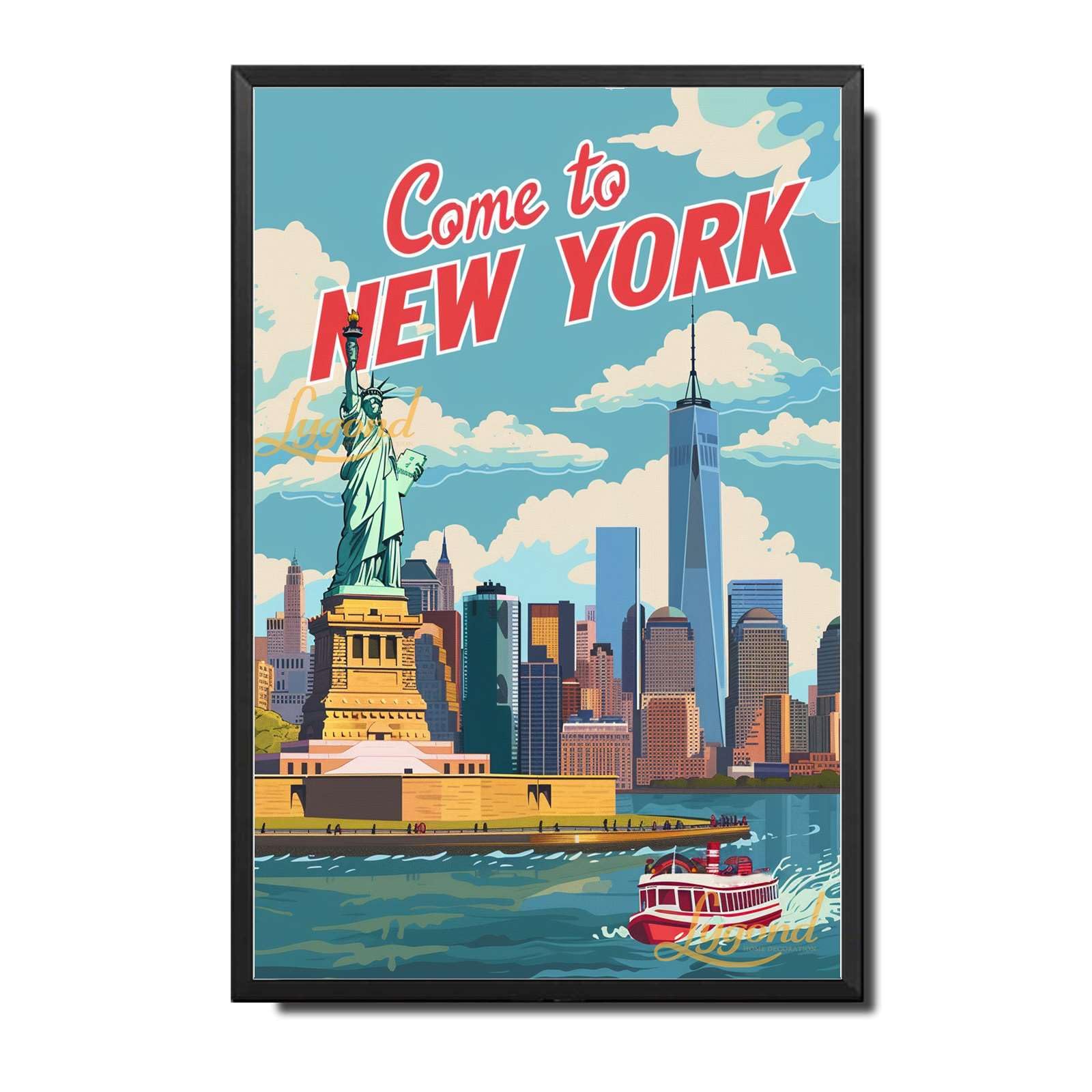 Lygond Metal Sign Tin Sign Vintage Wall Art Come to Chicago Travel Greenhouse Decor for Gift 8×12 Inches