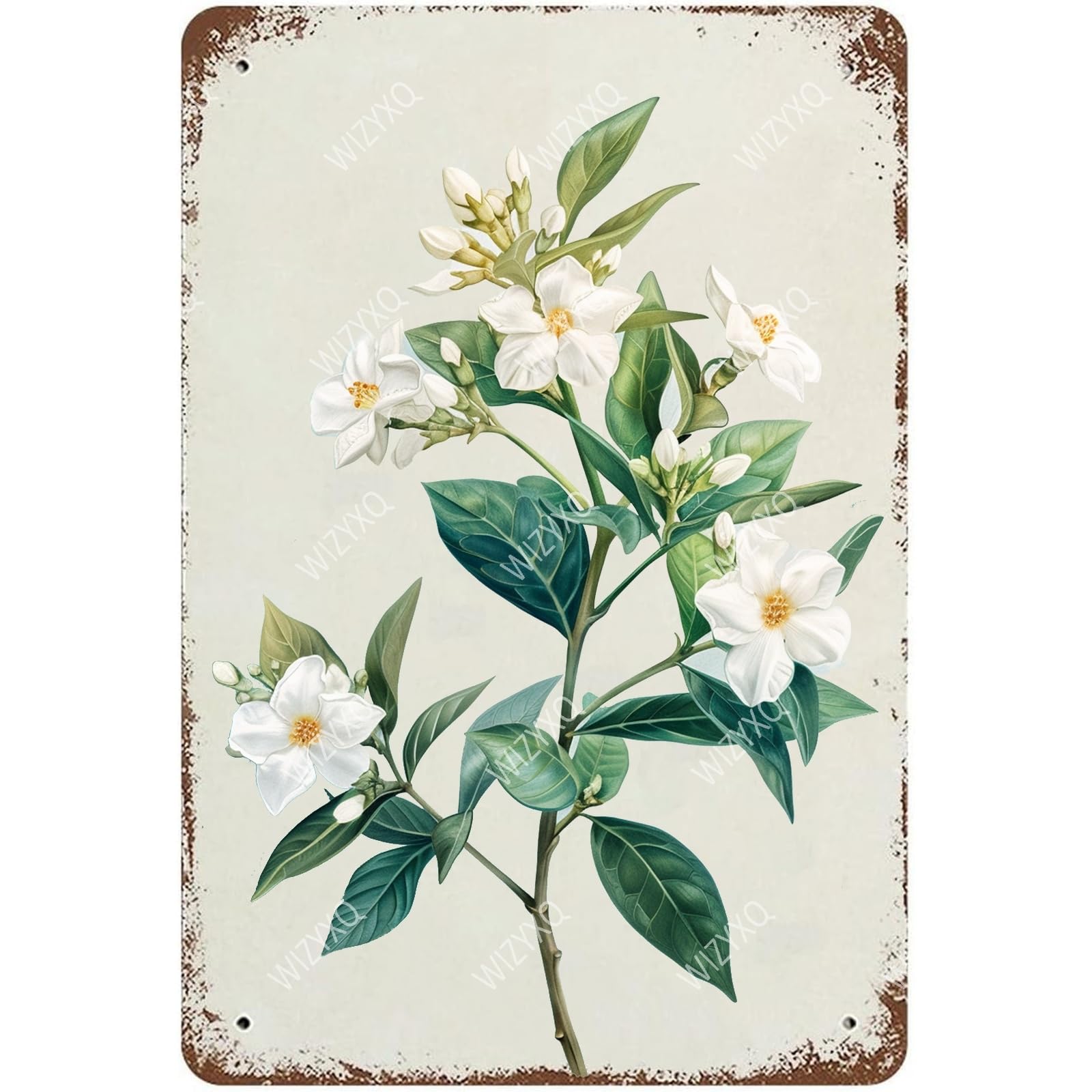 Flowers Metal Signs Vintage A Bouquet of Wild Flowers Tin Sign Retro Wall Decor for Living Room Bedroom Greenhouse Garden Yard Shop Bar 8×12 Inches