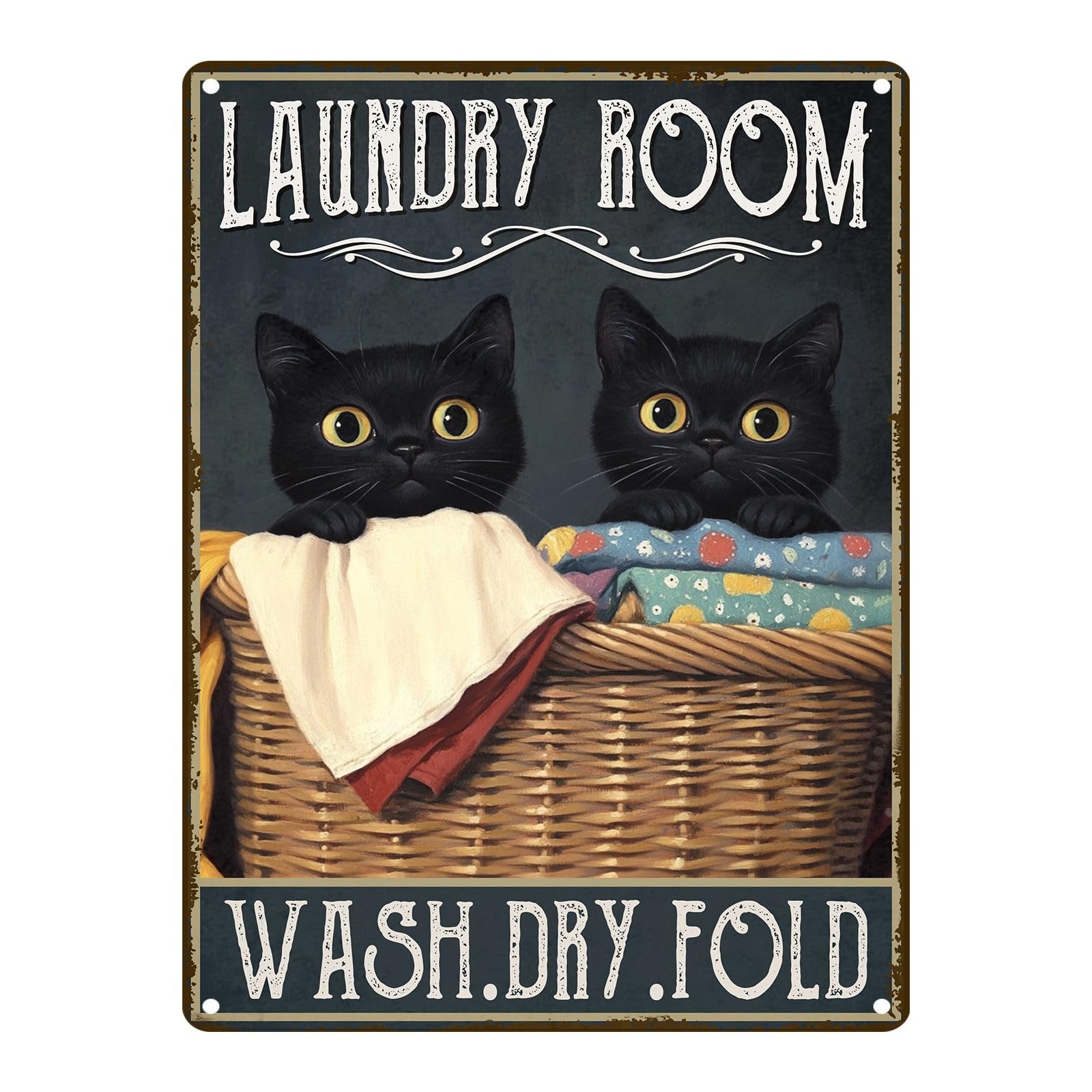 Laundry Metal Tin Sign Laundry Room Wall Decor Fresh Linens Breezy Days Signs Retro Posters for Bathroom Home Bedroom Laundromat Garden 8x12inch