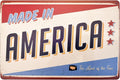 ERLOOD Made in America Retro Metal Vintage Tin Sign 12 x 8