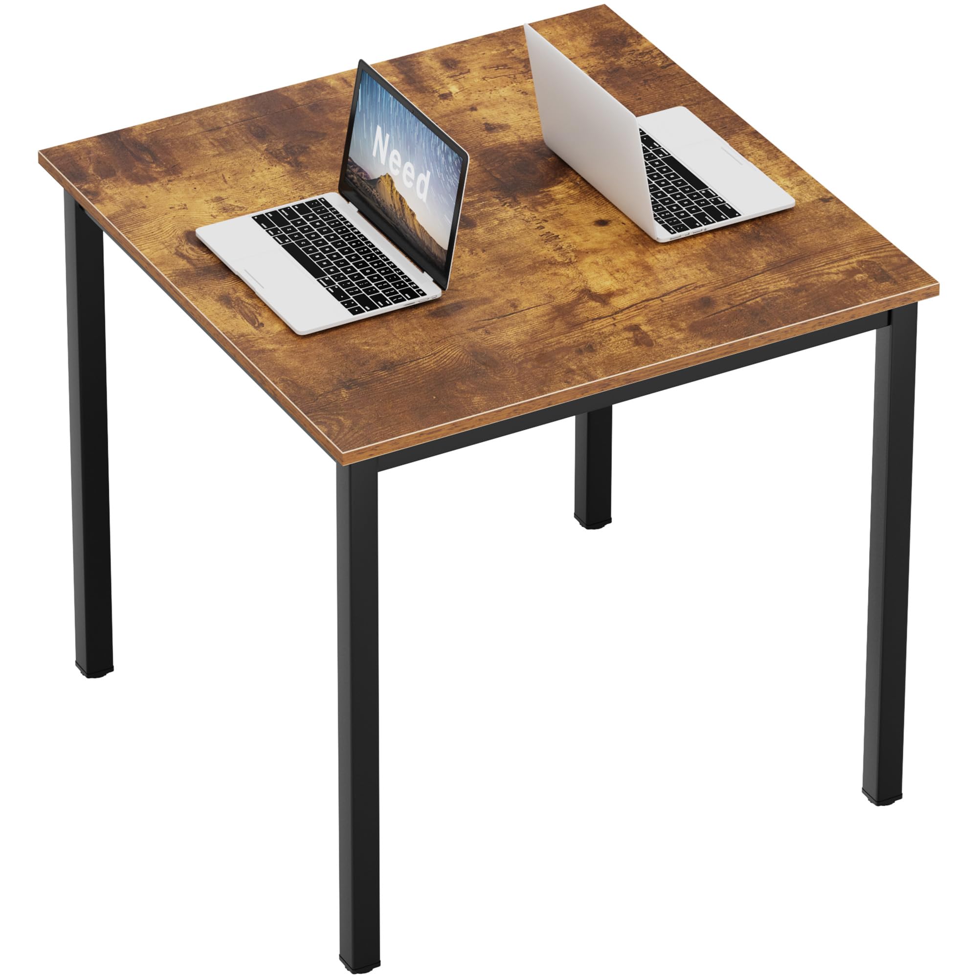 Need Dining Table Small Computer Desk for Home&Office- 31.5" Length Small Writing Desk Gaming Desk Students Laptop Use, Black Desktop & Black Frame AC3CB(80 * 60)