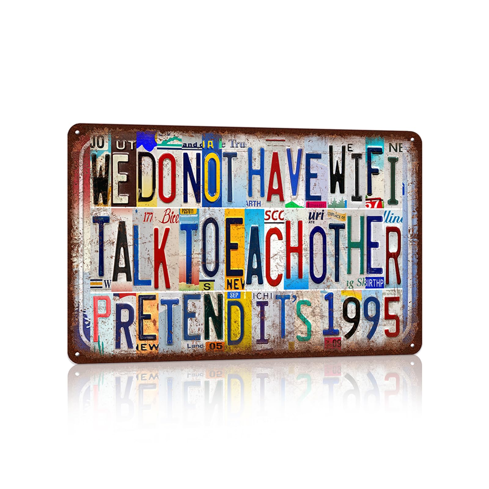 Vintage Metal Tin Signs Wall Decor for Man Cave Garage Bar Home 12 x 8 Inches - I Am Currently Unsupervised.I Know,It Freaks Me Out Too But The Possibilities Are Endless