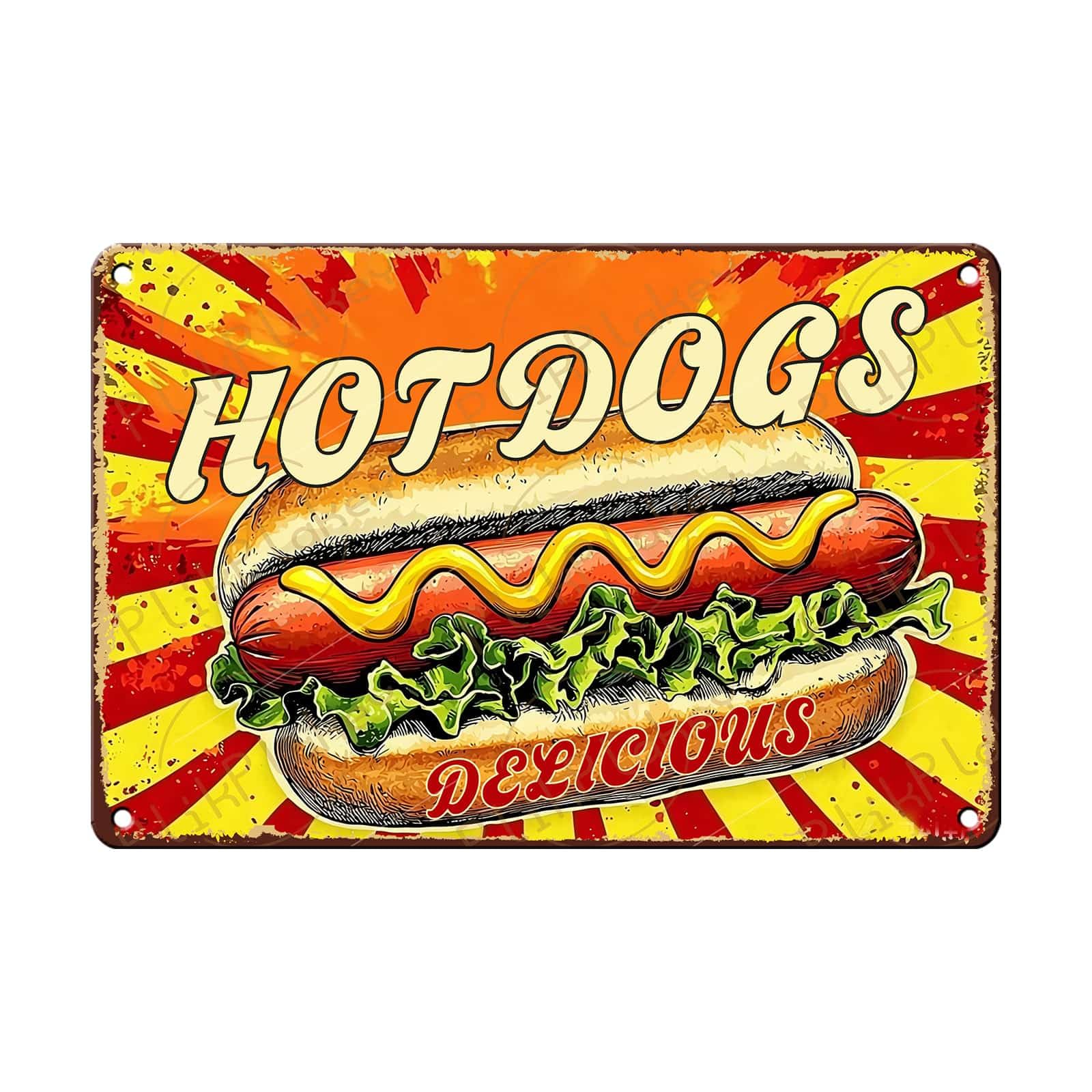 Best in Town Beef Hamburgers Retro Metal Tin Sign Vintage Wall Decor Bar Fast Food Shop Restaurant Kitchen Snack Truck Pub Coffee Home Poster 12x8 Inch